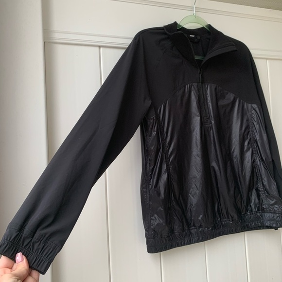 Lululemon All Roads Half 1/2 Zip Black Pullover Jacket Windbreaker Like New Sz 6 - Picture 4 of 13